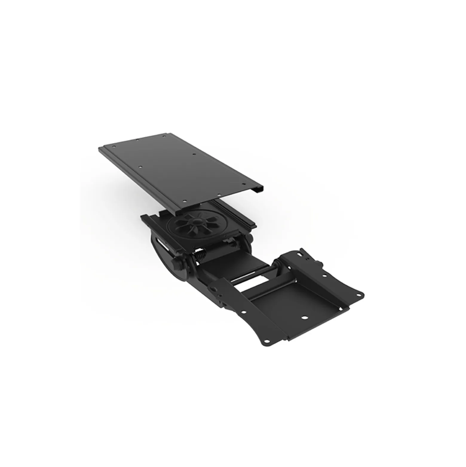 Keyboard Tray With Arm for Shallow Work Surfaces