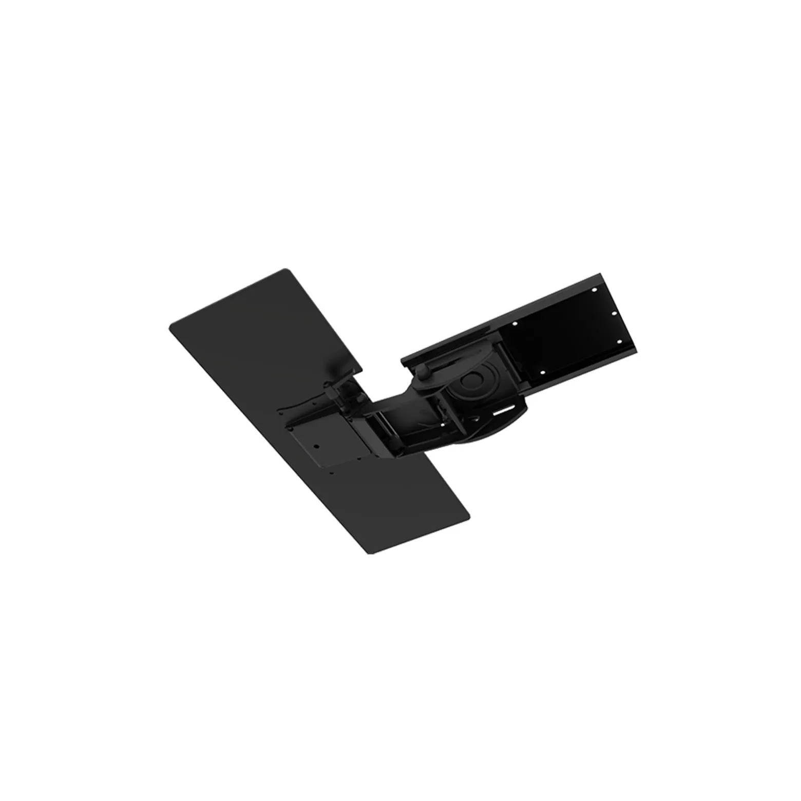 Keyboard Tray With Arm for Shallow Work Surfaces