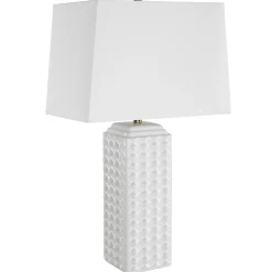 Knobbed Ceramic Table Lamp