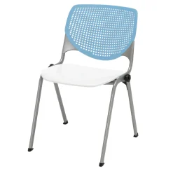 KOOL SERIES Armless Big and Tall Poly Stack Chair with 400 lb Capacity