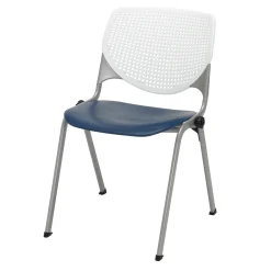 KOOL SERIES Armless Big and Tall Poly Stack Chair with 400 lb Capacity