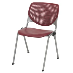 KOOL SERIES Armless Big and Tall Poly Stack Chair with 400 lb Capacity