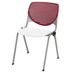KOOL SERIES Armless Big and Tall Poly Stack Chair with 400 lb Capacity