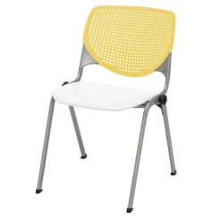 KOOL SERIES Armless Big and Tall Poly Stack Chair with 400 lb Capacity
