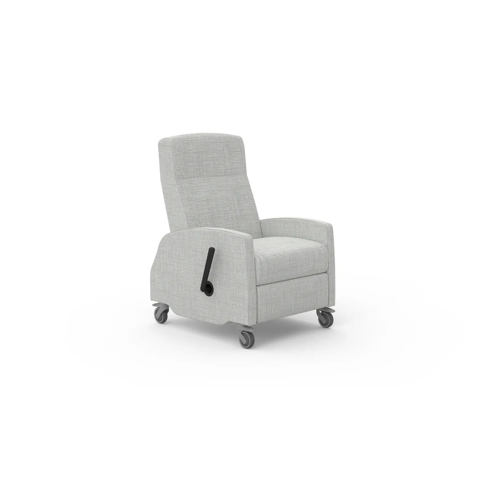 Kure Vinyl Healthcare Recliner with Locking Casters