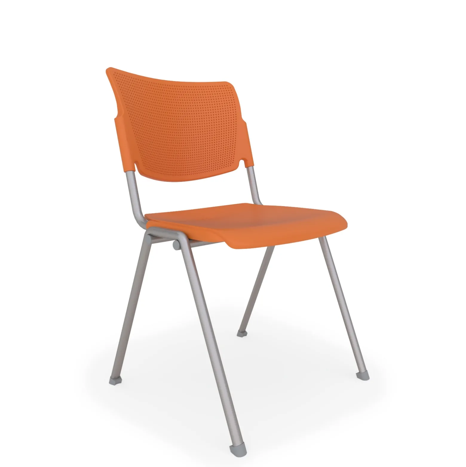 La Mia Big & Tall Poly Stacking Cafe Chair - 4 Pk