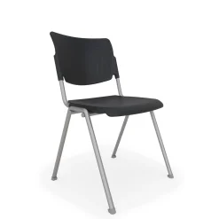 La Mia Big & Tall Poly Stacking Cafe Chair - 4 Pk