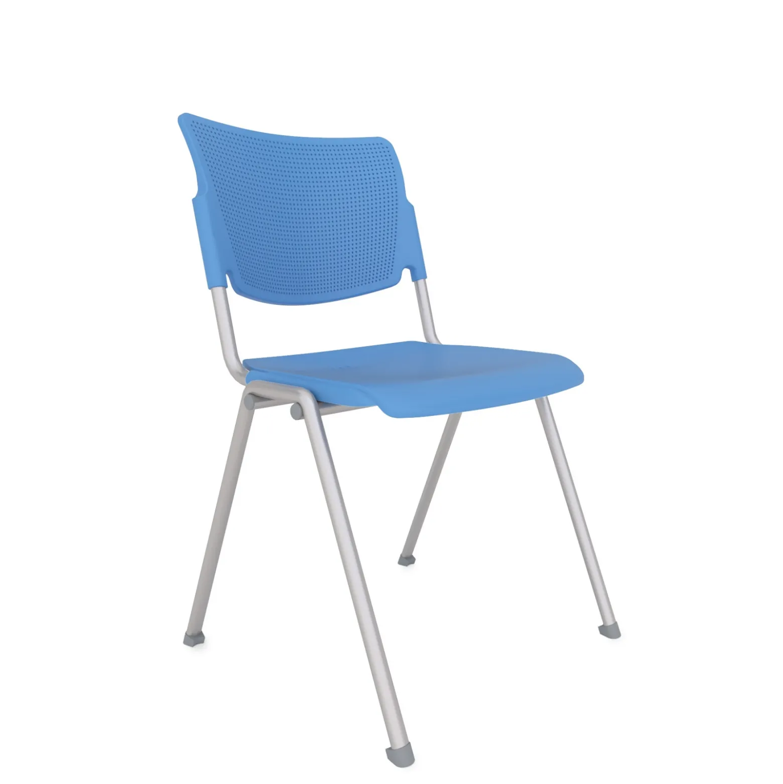 La Mia Big & Tall Poly Stacking Cafe Chair - 4 Pk