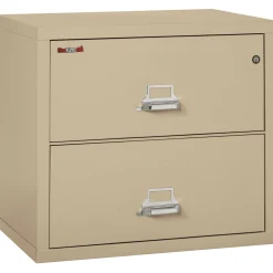 Lateral Fireproof File with Two Drawers 31"W