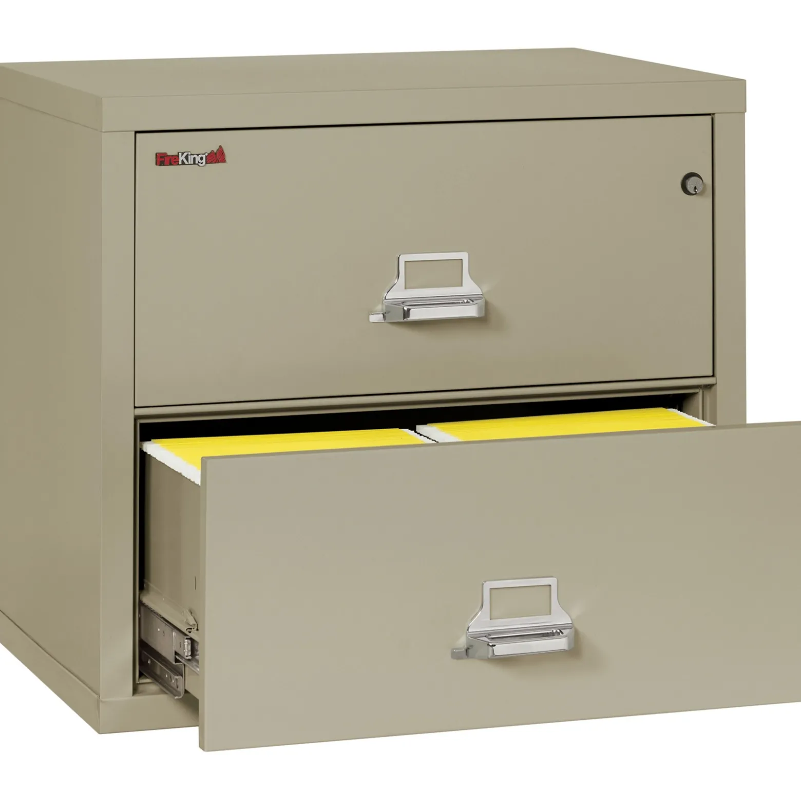 Lateral Fireproof File with Two Drawers 31"W