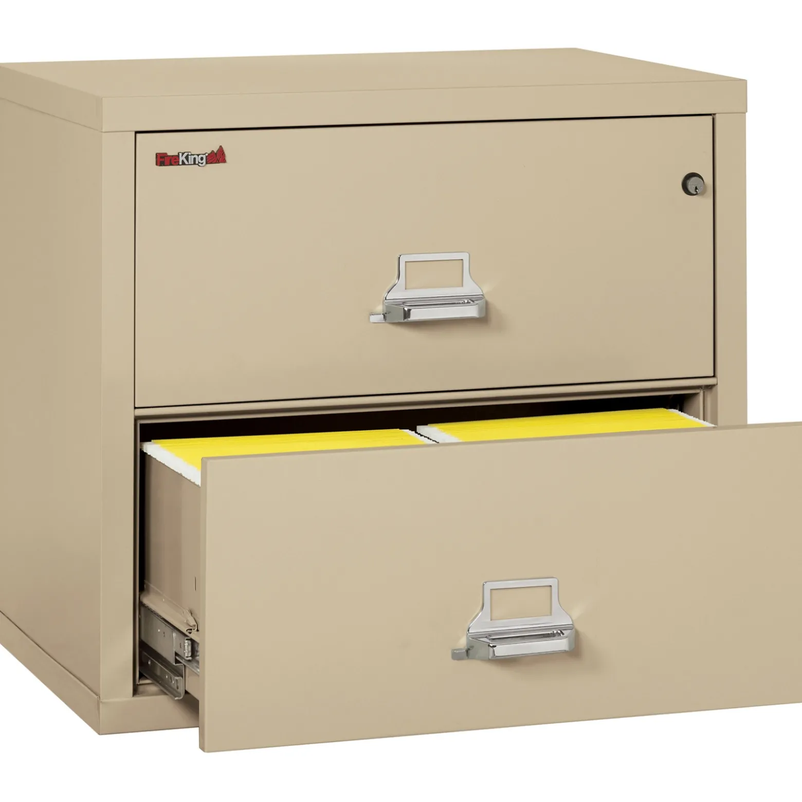 Lateral Fireproof File with Two Drawers 31"W