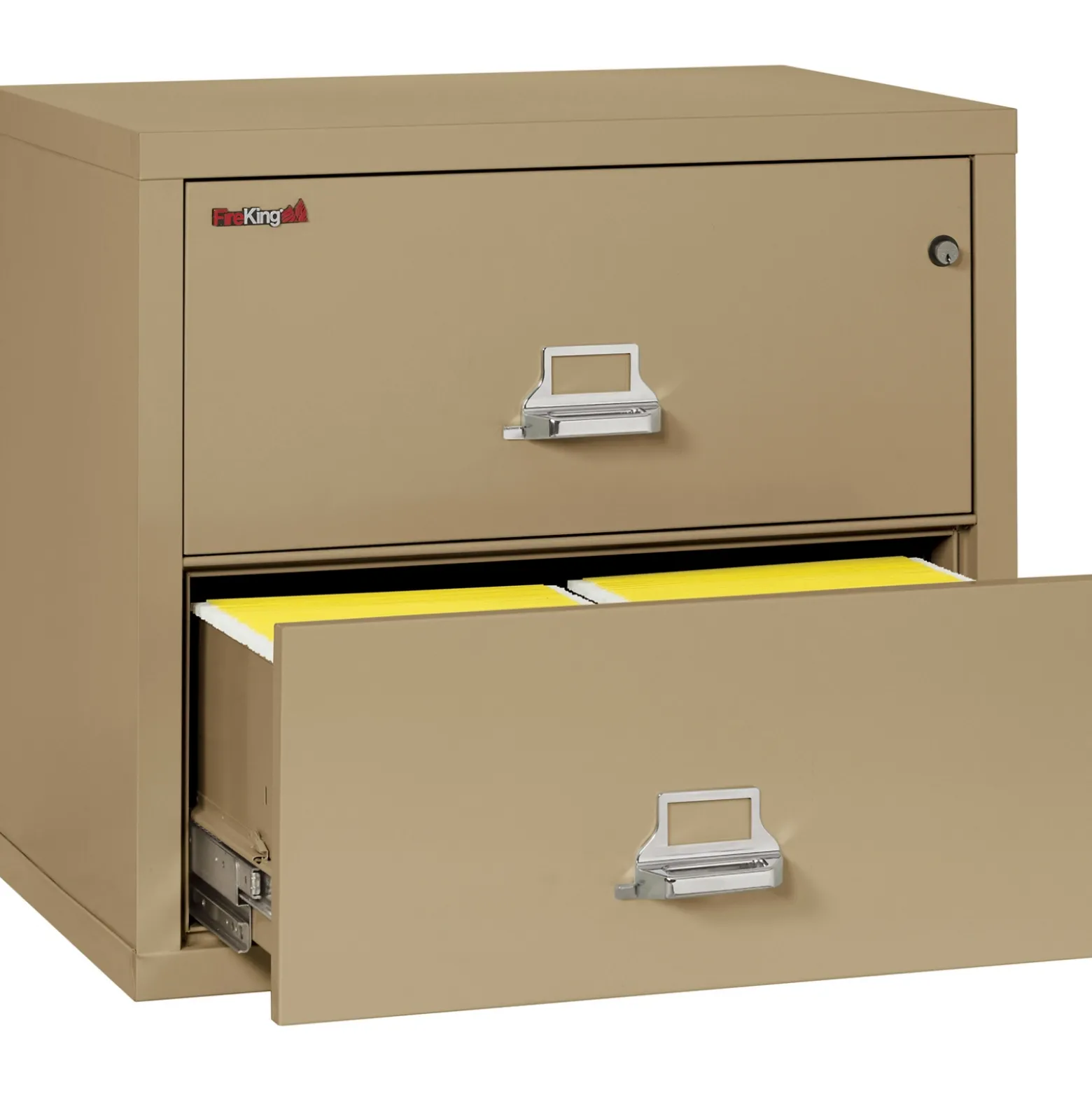 Lateral Fireproof File with Two Drawers 31"W