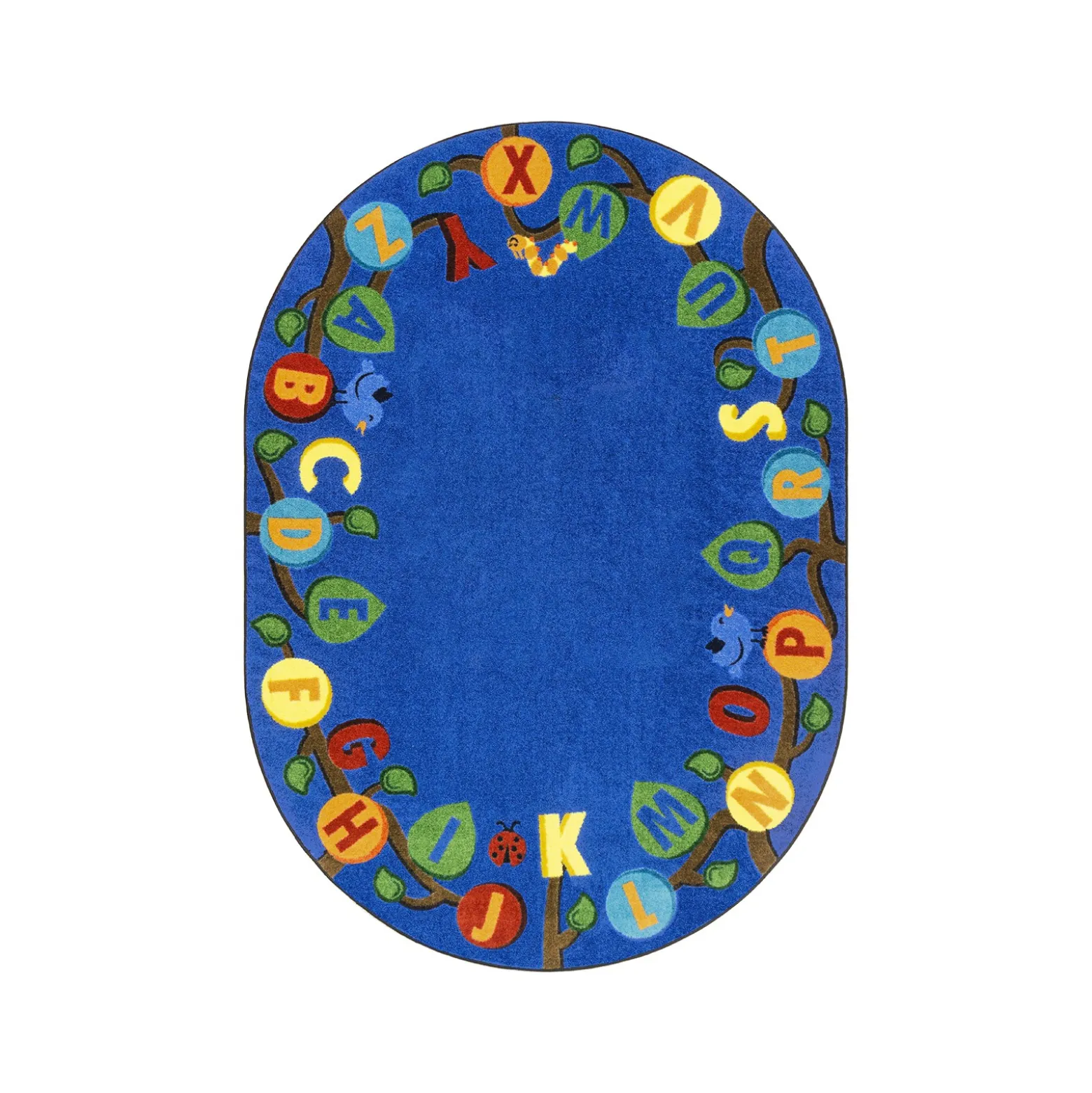 Learning Tree 7'8" x 10'9" Oval Area Rug