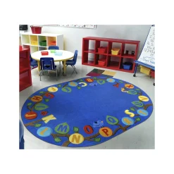 Learning Tree 7'8" x 10'9" Oval Area Rug