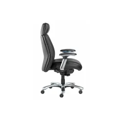 Leather Executive Chair with Chrome Frame