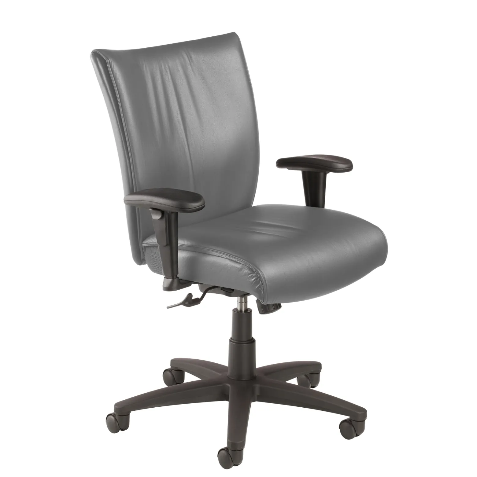 Leather Mid-Back Managers Chair