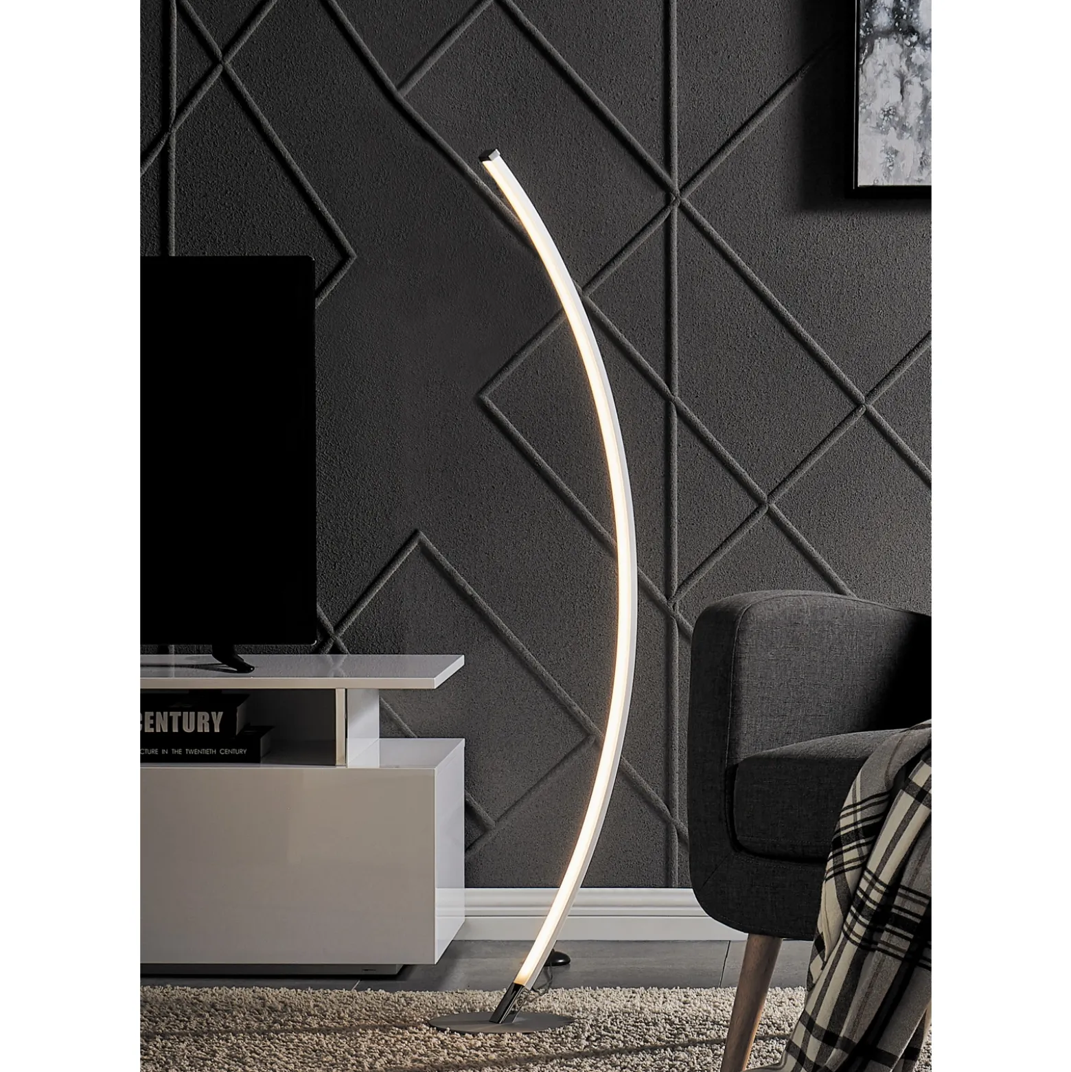 LED Arc Floor Lamp -51.5"H