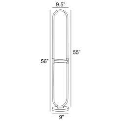 LED Column Floor Lamp w/ Charging - 56