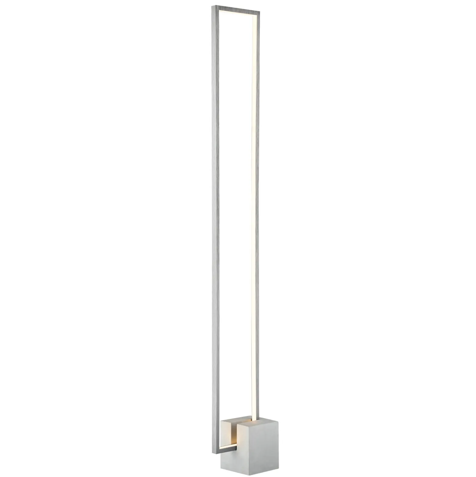 LED Floor Lamp, Cement Base - 55.5"H