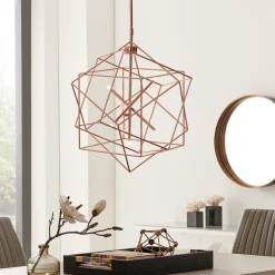 LED Geometric Pendant - 69"H