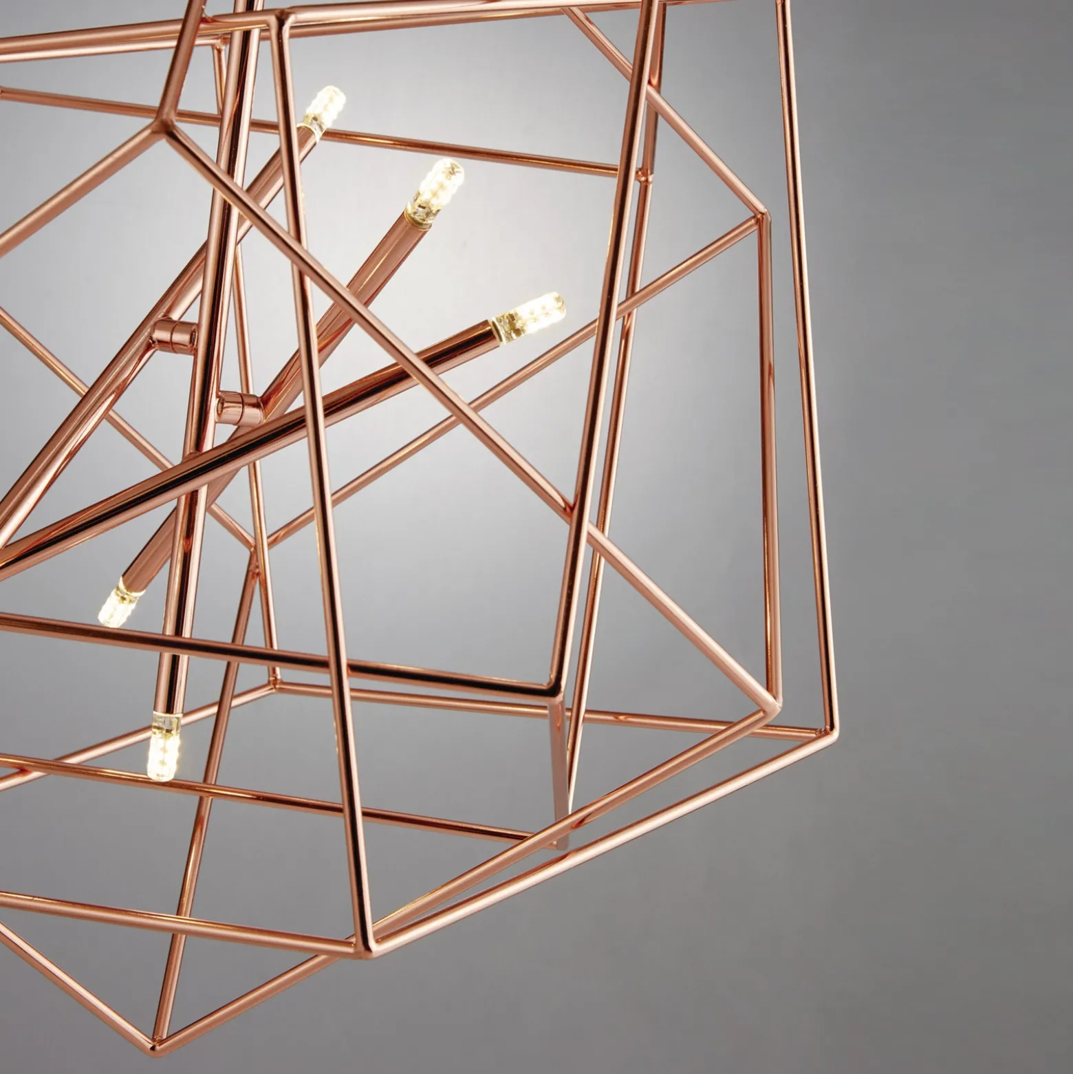LED Geometric Pendant - 69"H