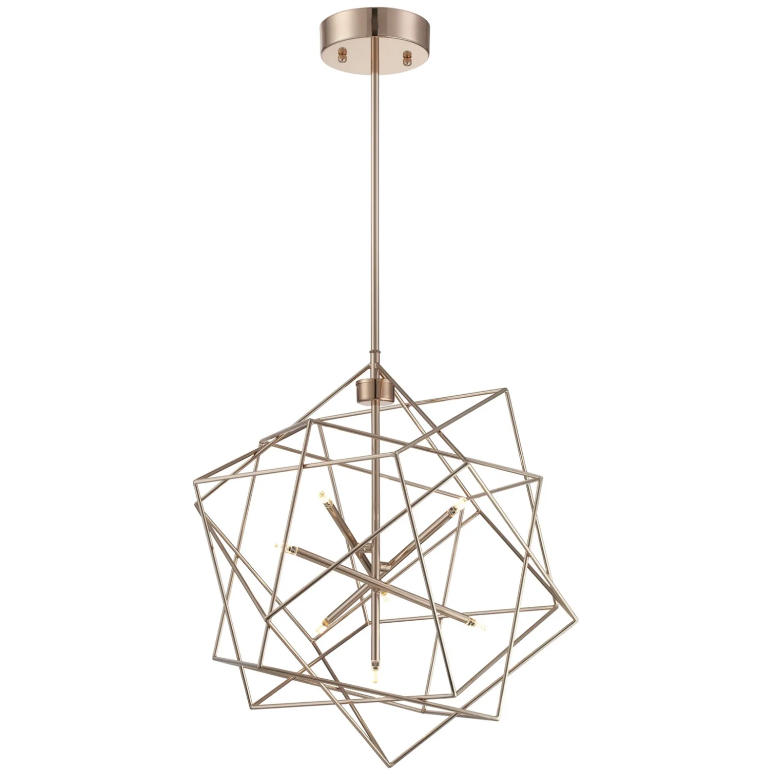 LED Geometric Pendant - 69"H