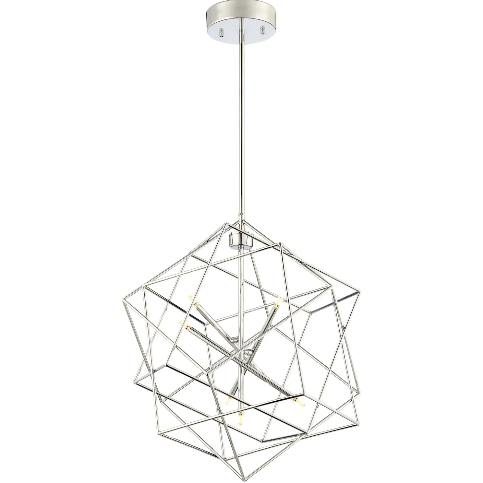 LED Geometric Pendant - 69"H