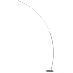 LED Large Arch Lamp, Silver - 80"H