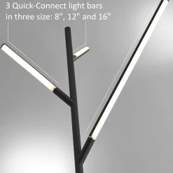 LED 3-Lite Floor Lamp Tree - 74.5