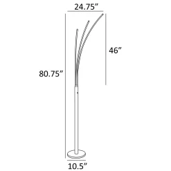 LED 3-Lite Mini Arch Floor Lamp - 80.75