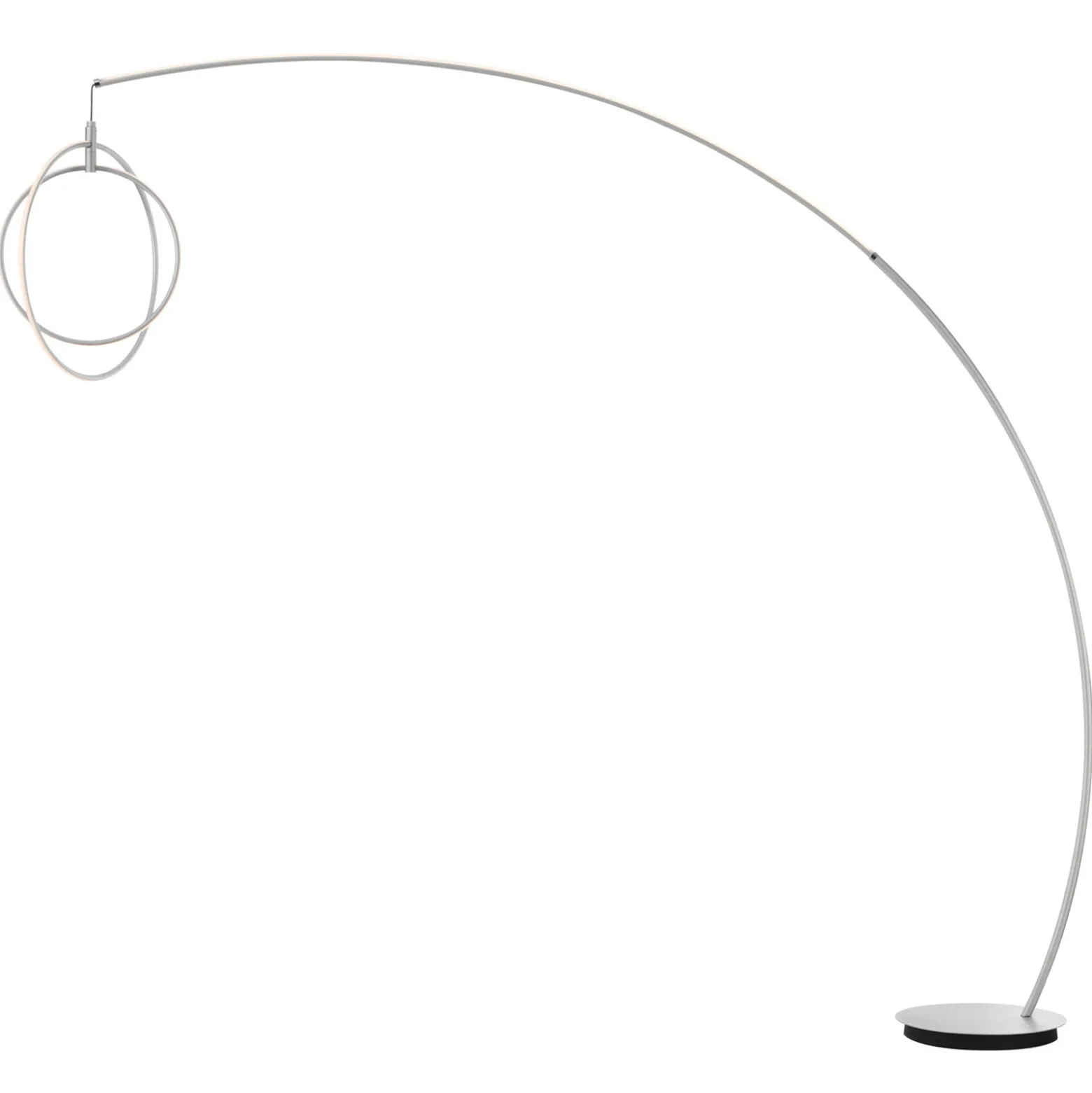 LED Modern Orb Arc Floor Lamp 83"H