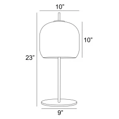 LED Smoke Gold Table Lamp Accent - 25