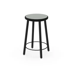 4-Legged Square Tube Stool with Laminate Seat - 24"H