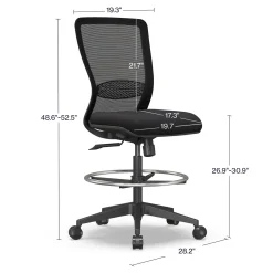 Level Armless Office Stool