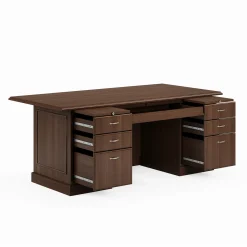 Liberty Double Pedestal Desk - 72"W x 36"D