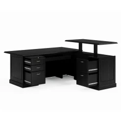 Liberty Height Adjustable L-Desk w/ Right Return Executive Suite