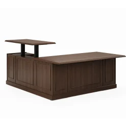 Liberty Height Adjustable L-Desk w/ Right Return Executive Suite