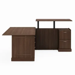 Liberty Height Adjustable L-Shaped Desk with Right Return - 72"W x 84"D