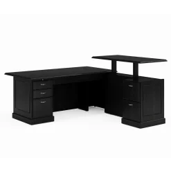 Liberty Height Adjustable L-Shaped Desk with Right Return - 72