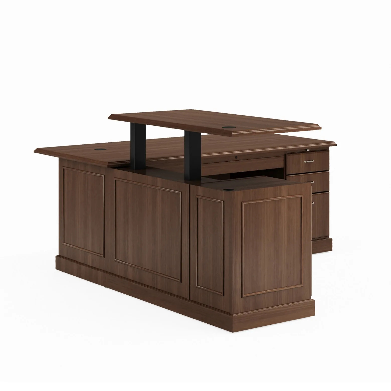 Liberty Height Adjustable L-Desk w/ Left Return Suite