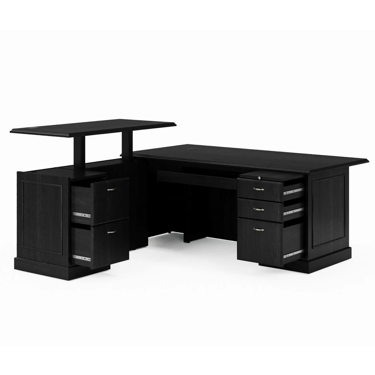 Liberty Height Adjustable L-Desk w/ Left Return Suite