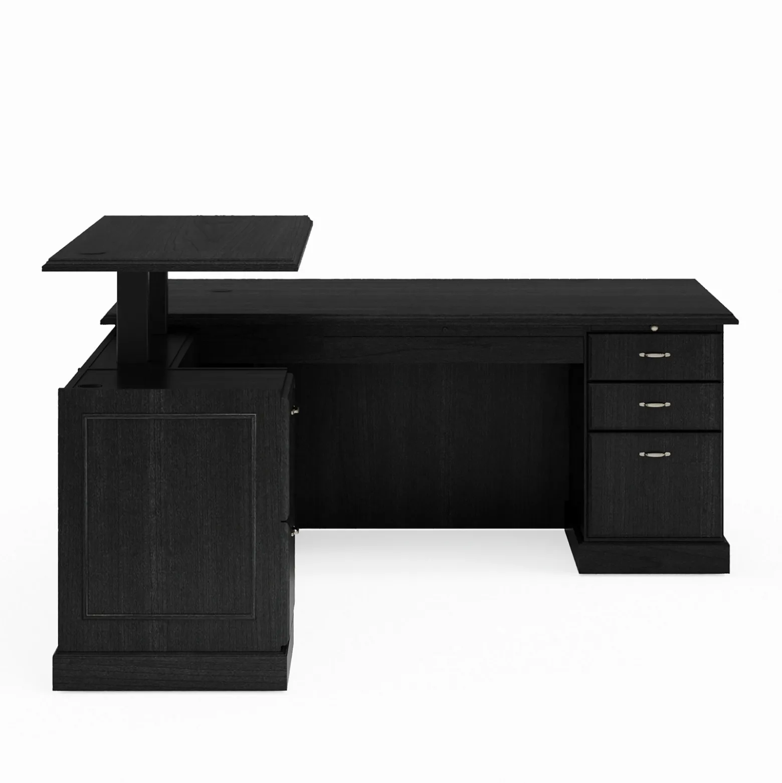 Liberty Height Adjustable L-Shaped Desk w/ Left Return - 72"W x 84"D