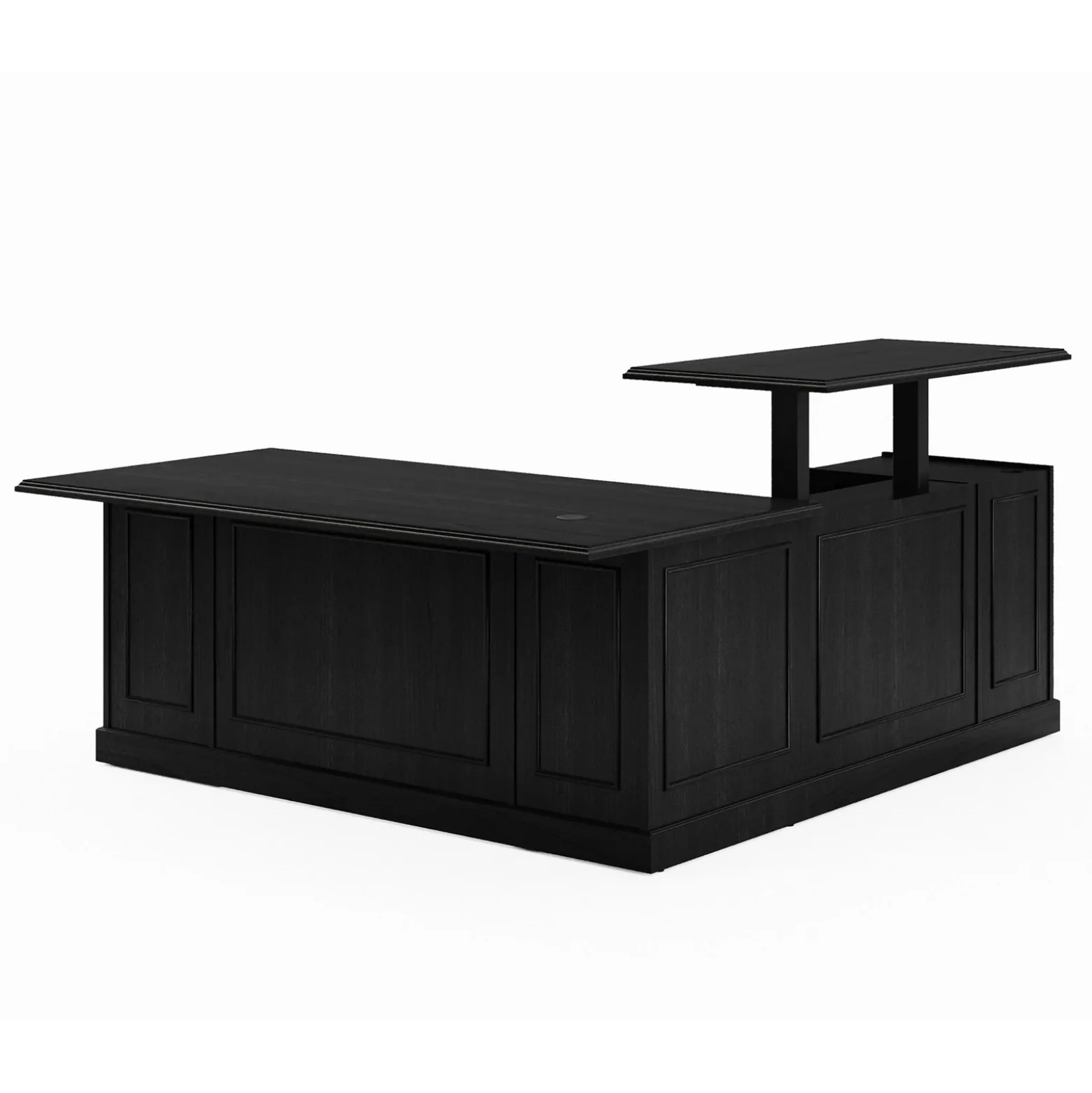 Liberty Height Adjustable L-Shaped Desk w/ Left Return - 72"W x 84"D