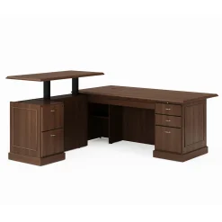 Liberty Height Adjustable L-Shaped Desk w/ Left Return - 72