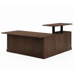 Liberty Height Adjustable L-Shaped Desk w/ Left Return - 72