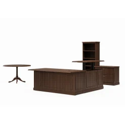 Liberty Height Adjustable L-Desk w/ Left Return Executive Suite