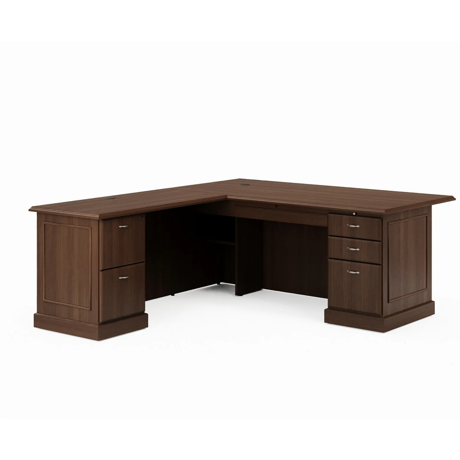 Liberty L-Shaped Desk with Left Return - 72"W x 84"D