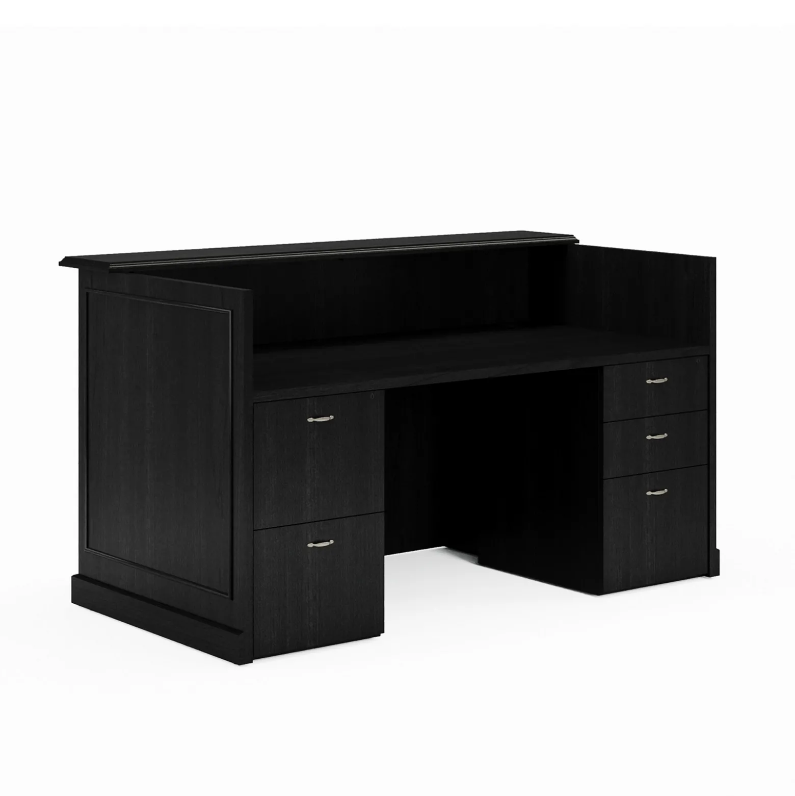 Liberty Reception Desk w/ Combo File Pedestals - 72"W x 39"D
