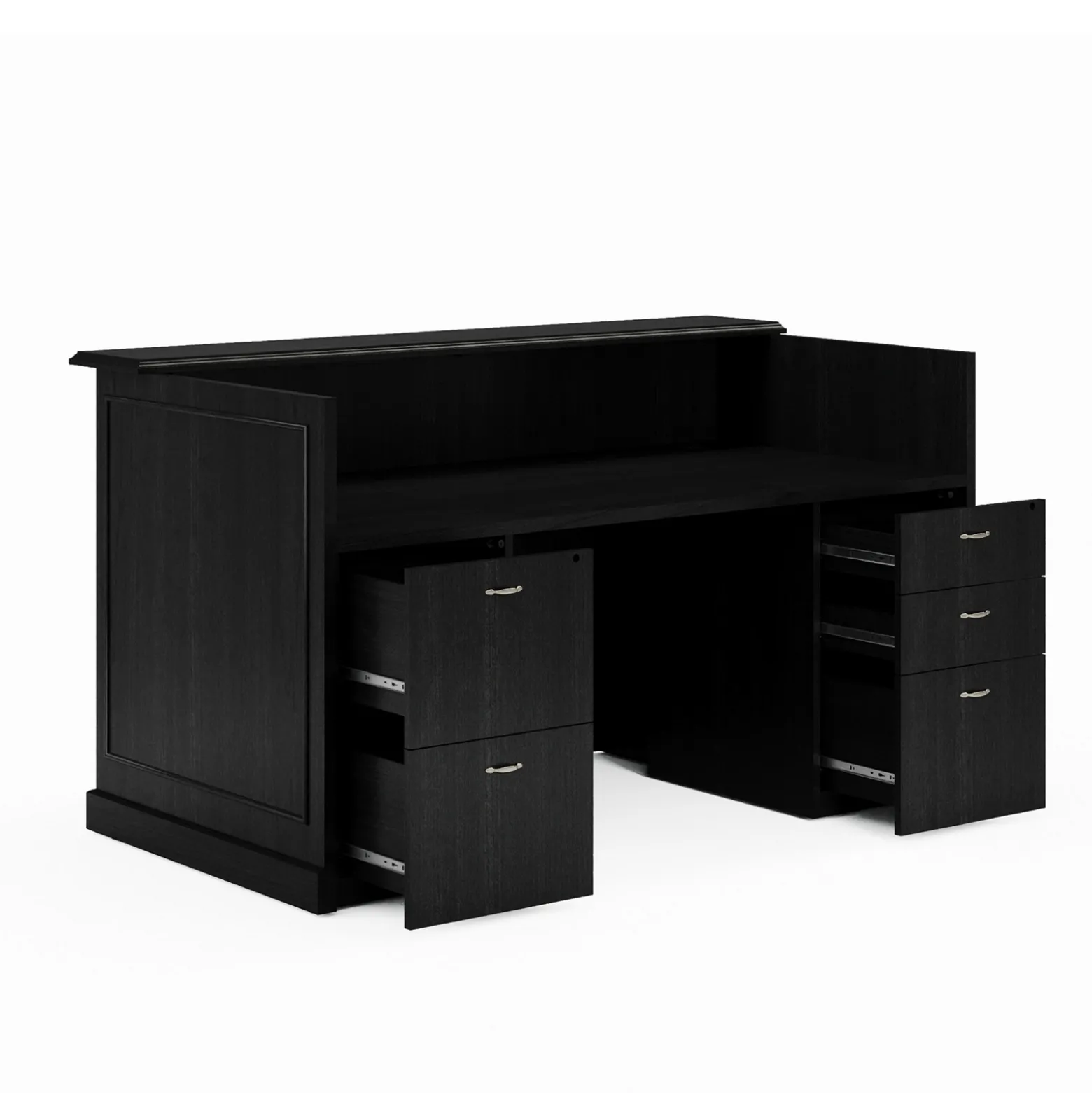 Liberty Reception Desk w/ Combo File Pedestals - 72"W x 39"D