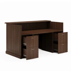 Liberty Reception Desk w/ File-File Pedestals - 72